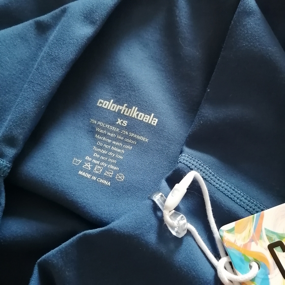 Colorfulkoala 6" Bike Shorts with Pockets, Blue XS - Picture 5 of 7